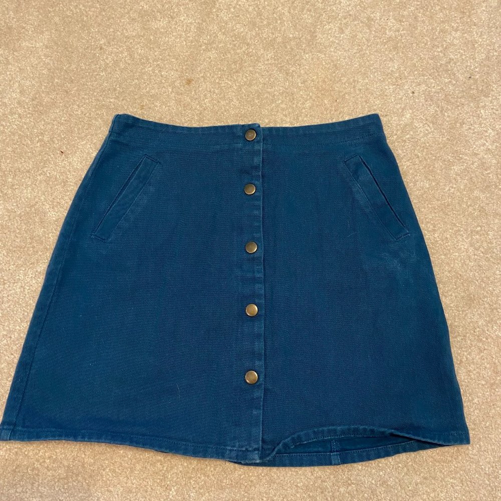 Blue Mini Skirt Medium